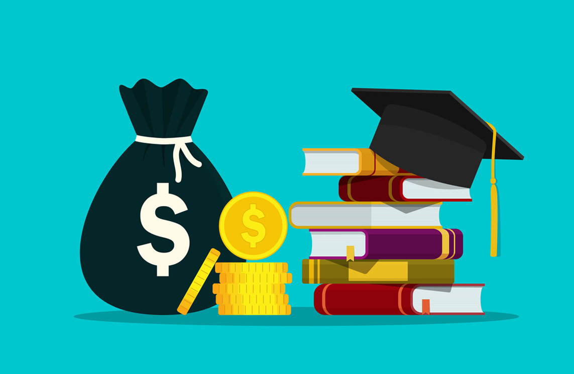 Actuation cap on top of books next two stacks of money